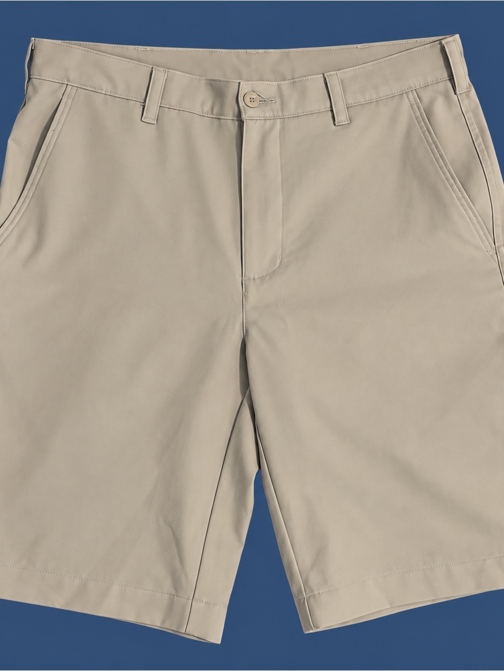 PGA Tour Men's Flat-Front Shorts in Light Khaki